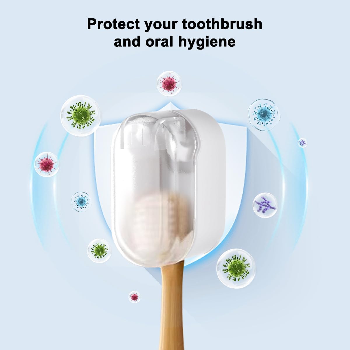 Safe Space-Saving Wall-Mounted Toothbrush Organizer