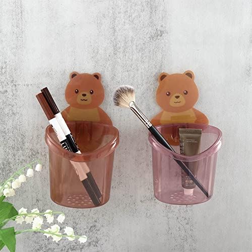 Cute Bear Wall Mounted Toothbrush Holder