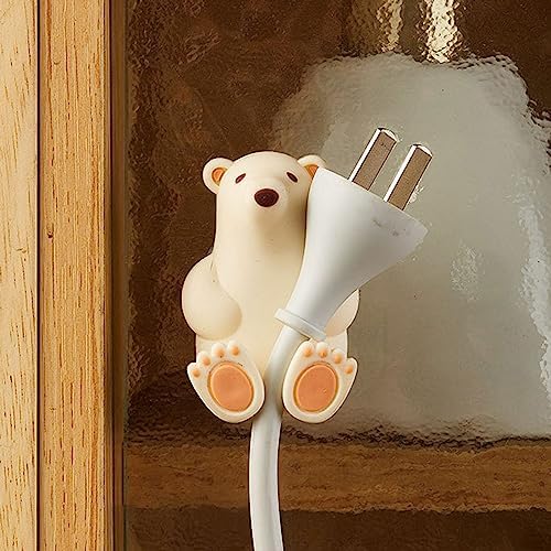 Cute Cartoon Bear Toothbrush Holder With Suction Cup