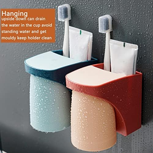 Magnetic Cup Toothbrush Holder compact easy to use drill-free space-saving design