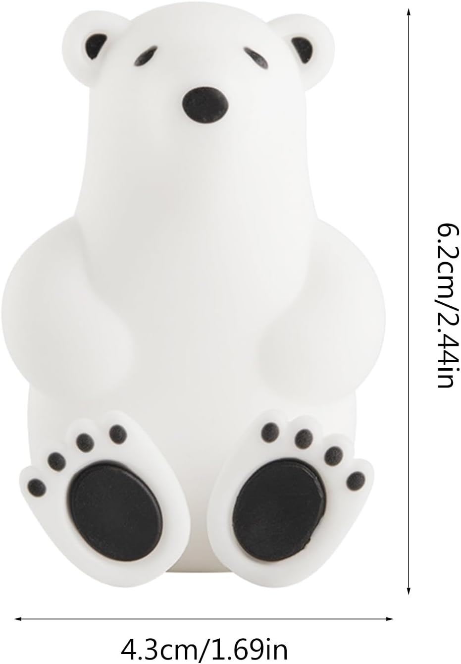 Cute Cartoon Bear Toothbrush Holder With Suction Cup