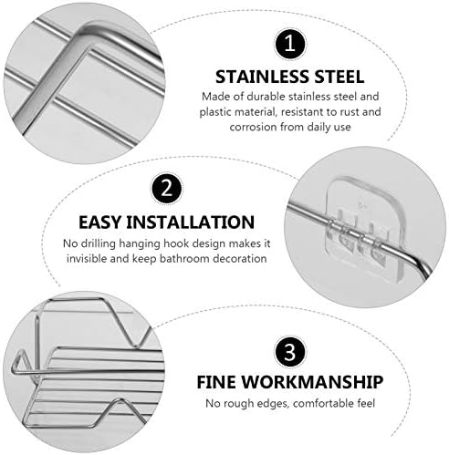 Stainless Steel Corner Organizer for Bathroom