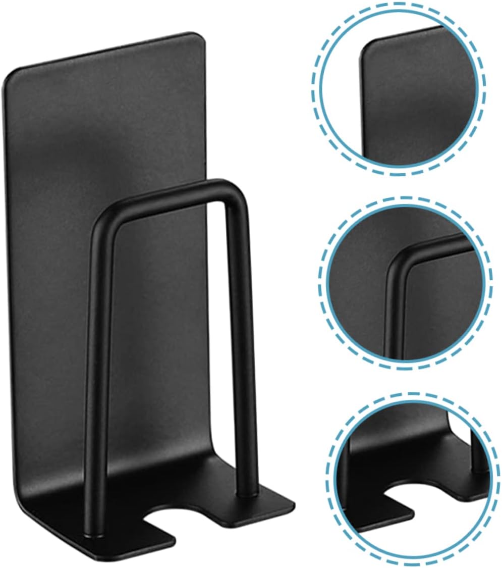 2-Piece Wall Adhesive Toothbrush Holder Stainless Steel Surface for Easy Cleaning