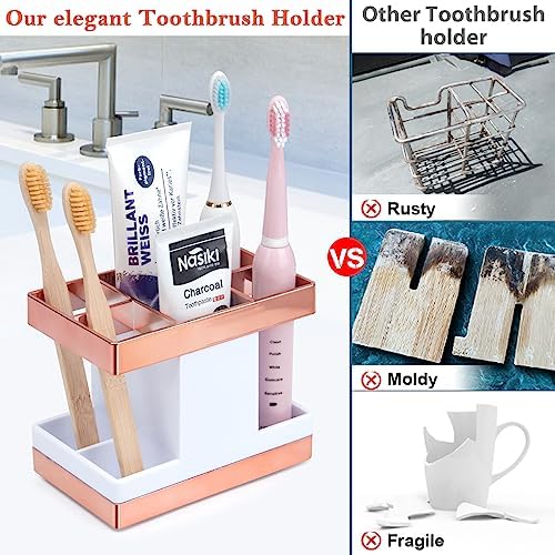 Chintu Kids Electric Toothbrush Holder Set Rust-Free Family Organizing for Bathrooms