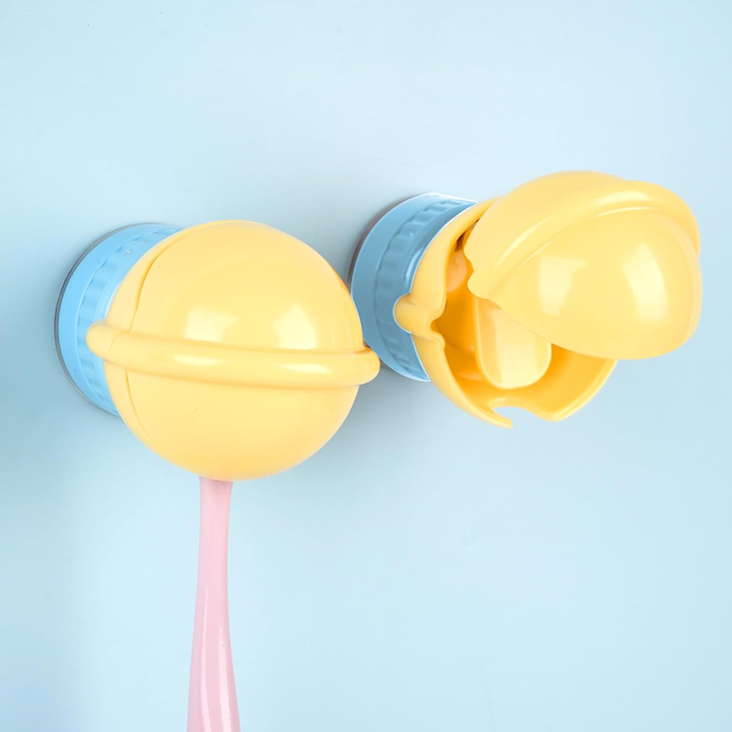 Keep Your Toothbrushes Neat Clean With These Wall-Mounted Holders Blue Yellow