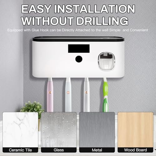 LXIANGN Toothbrush Sterilization Holder for Bathrooms