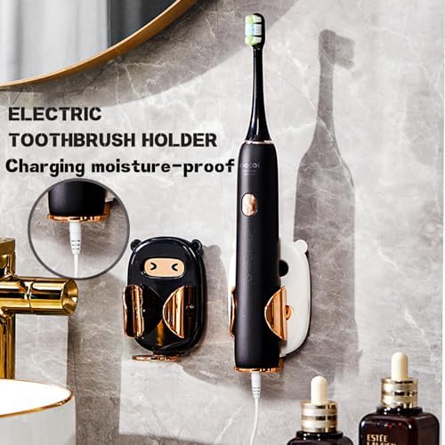 Electric Toothbrush Holder with Gravity Retracting Bracket