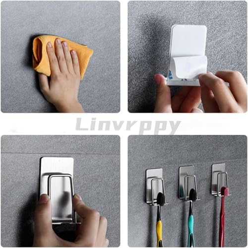 Compact Wall-Mounted Toothbrush Toothpaste Holder