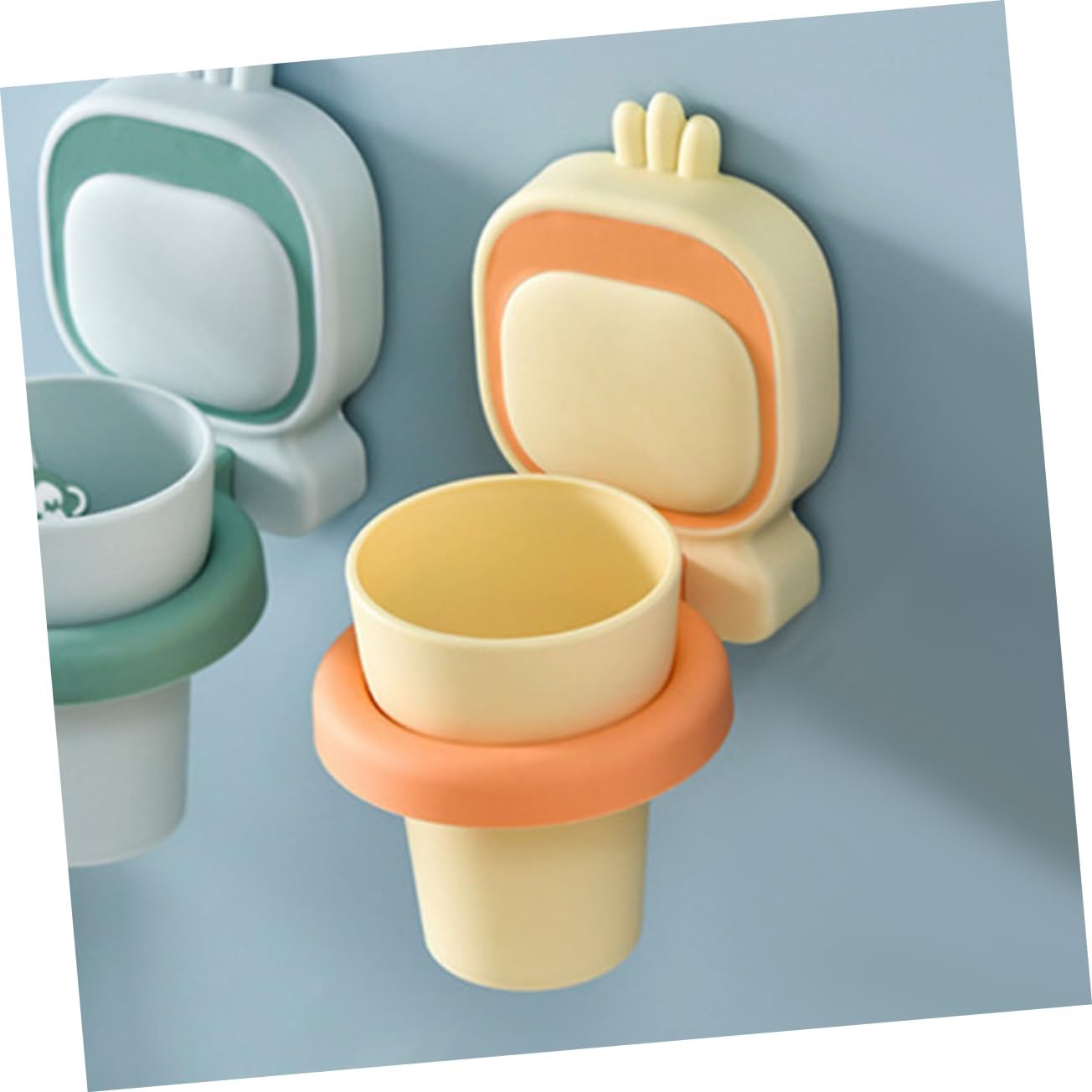 Ciieeo 1set Wall Mounted Toothbrush Holder