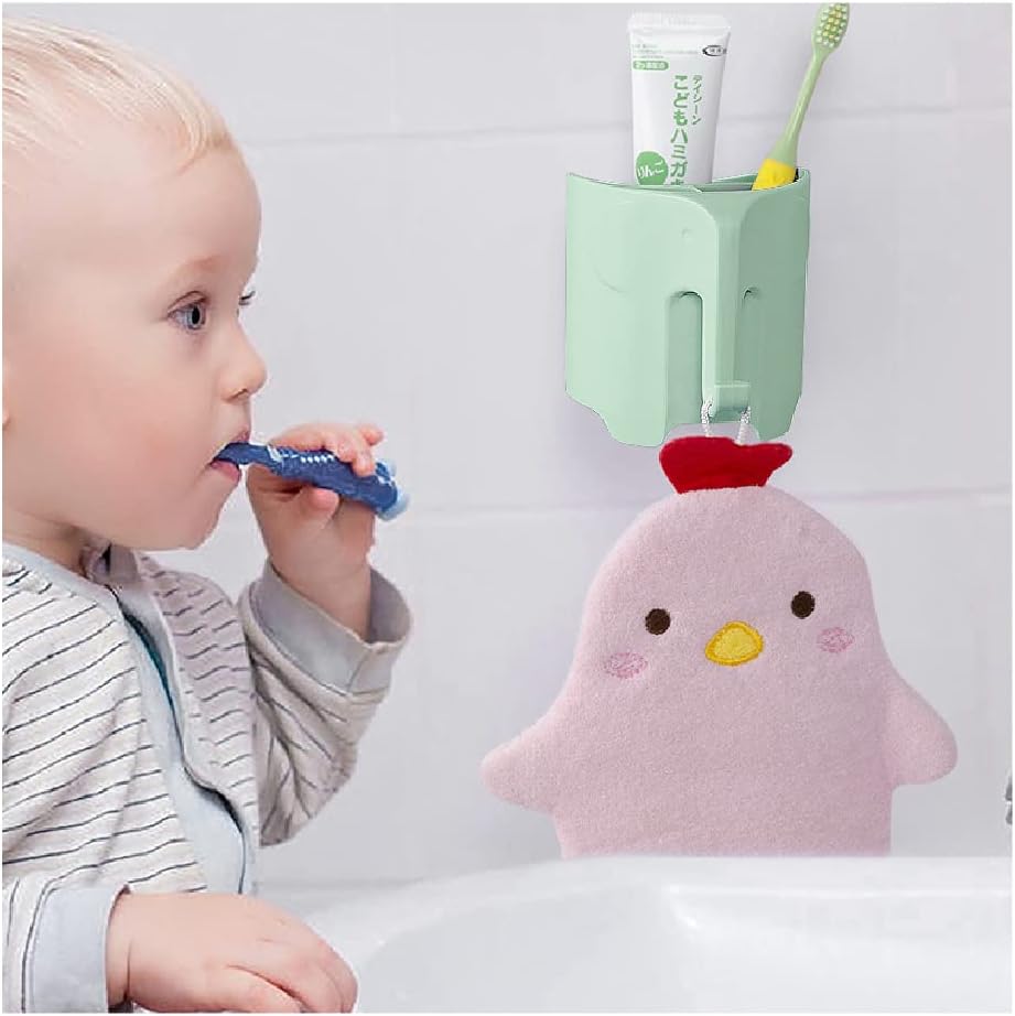 Hippywell Cute Elephant Toothbrush Holder for Kids
