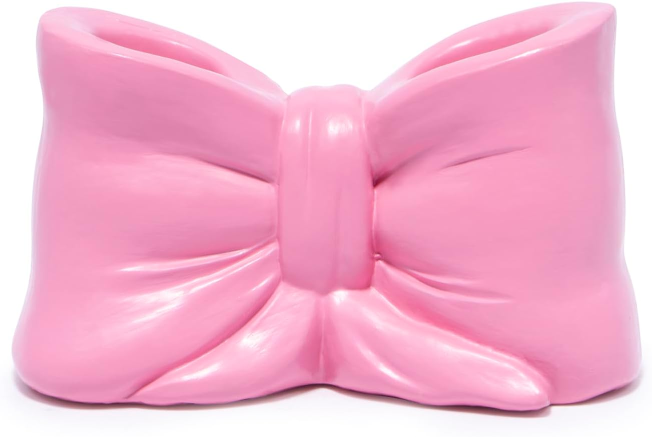 Cute Bowtie Holder Multifunctional Nightstand Organizer for Toothbrushes Pens