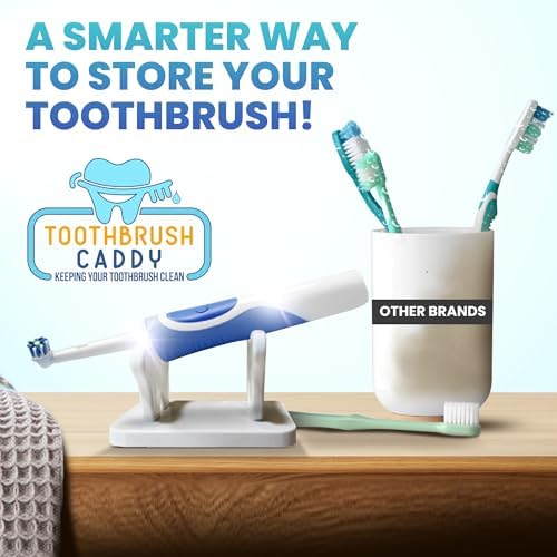 Toothbrush Caddy - Compact and Sturdy Holder for Bathroom