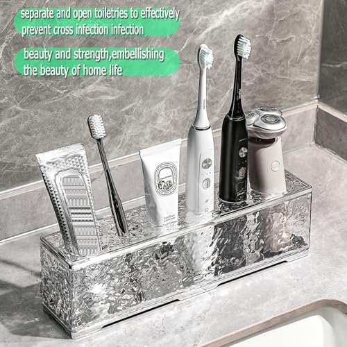 6-Slot Water Ripple Toothbrush Holder