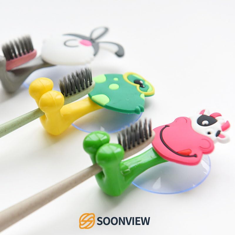 Creative Cartoon Toothbrush Holder Set for Home Decor