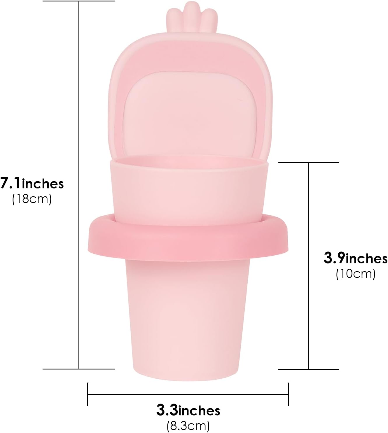 Durable Pink Toothbrush Holder WallsMounted