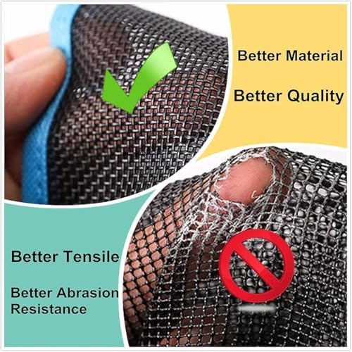 Portable Mesh Shower Caddy with 8 Deep Pockets - Black