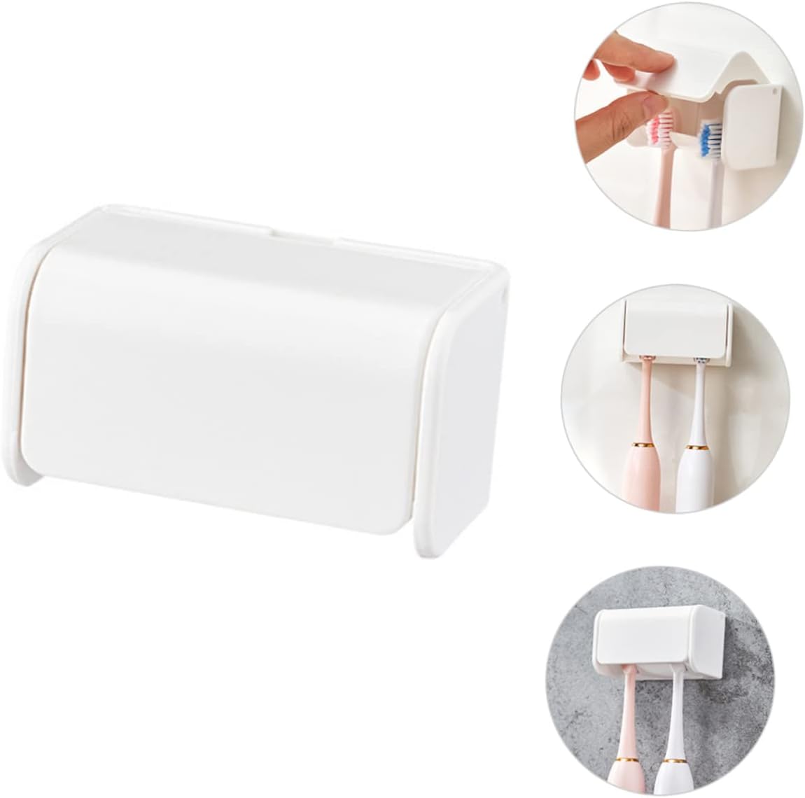 Space-Saving Wall-Mounted Toothbrush Holder