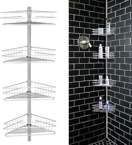Low-Cost Drama4-Level Bathroom Shelving Rustproof Showers Corner Organizer