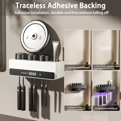 Wekity Rechargeable Toothbrush Holder with 8000mAh Battery