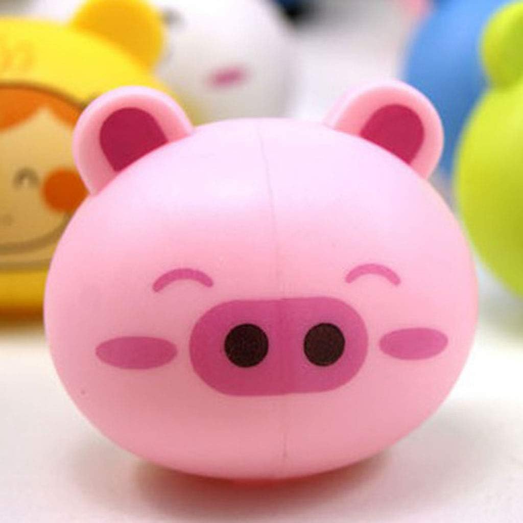 Kids Cartoon Animal Head Shaped Toothbrush Holder with Suction Cups
