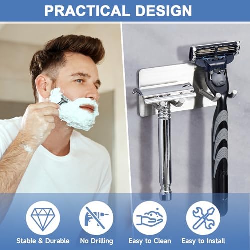 Oukimly Wall Mounted Toothbrush Holder