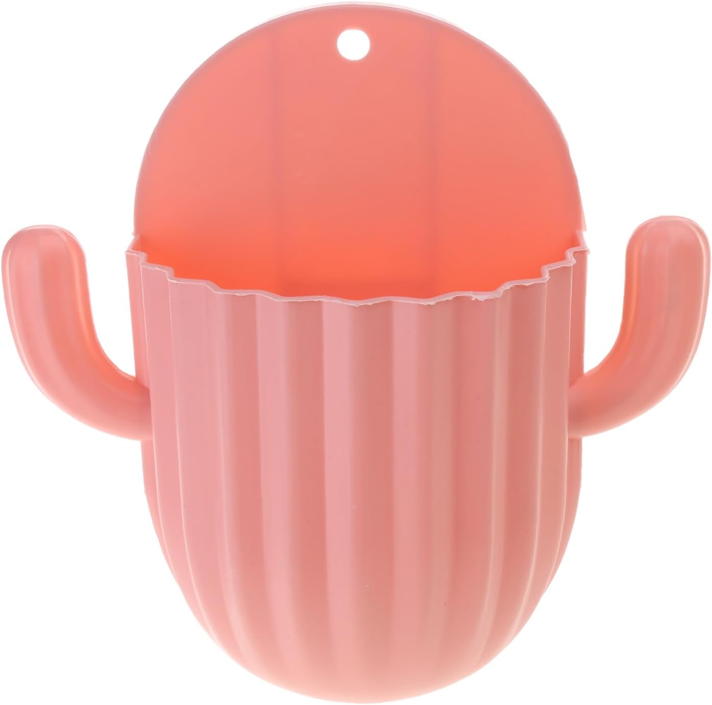 Wall Mounted Cactus Toothbrush Holder with Hooks Light Green