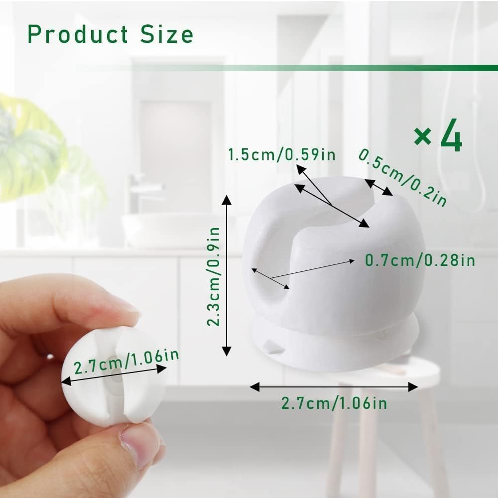 Versatile White Wall-Mounted Toothbrush Holders
