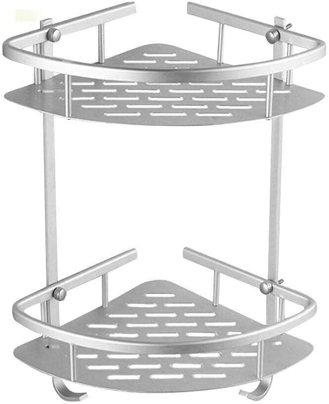 2-Layer Showers Organizer Aluminum Caddy for Bathtubs Showers