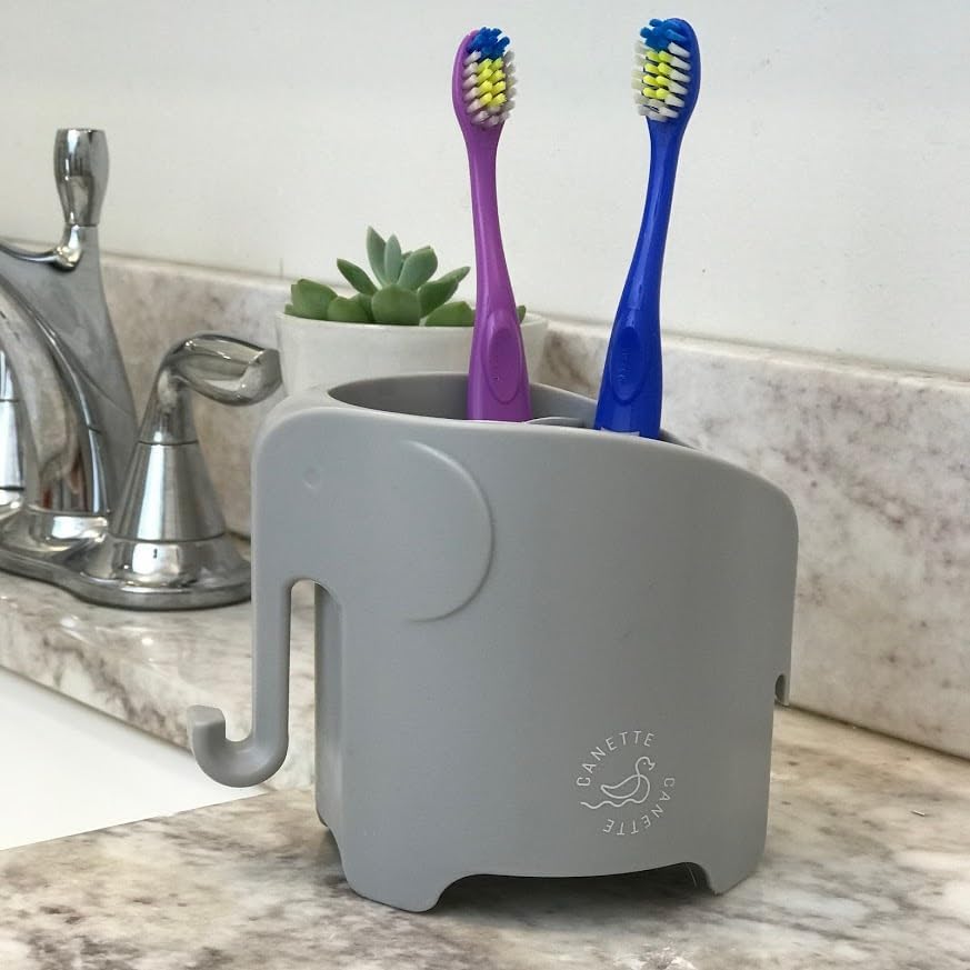 Cute Elephant Toothbrush Holder and Pencil Stand Pink