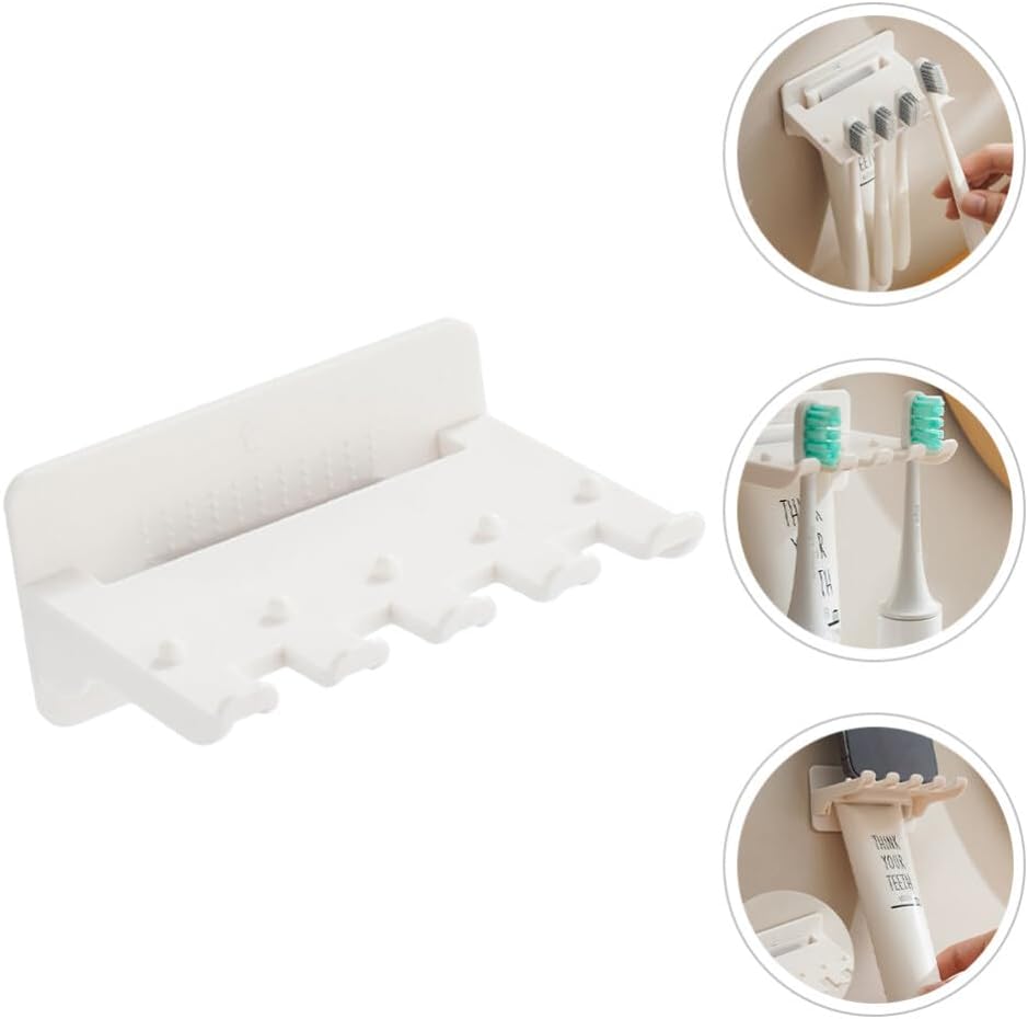 Space-Saving Wall-Mounted Toothbrush Holder Alipis