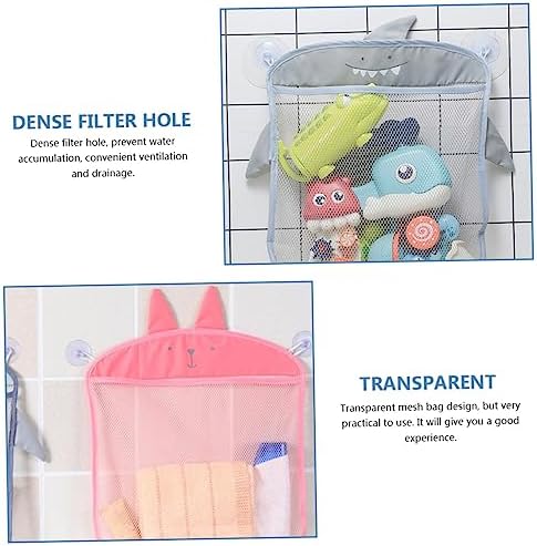 Cabilock Bathroom Toy Organizer Mesh Bag for Kids