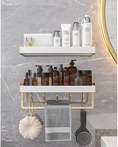 PremiumProfessional Wall-Mounted Shower Caddy for Bathroom Storage