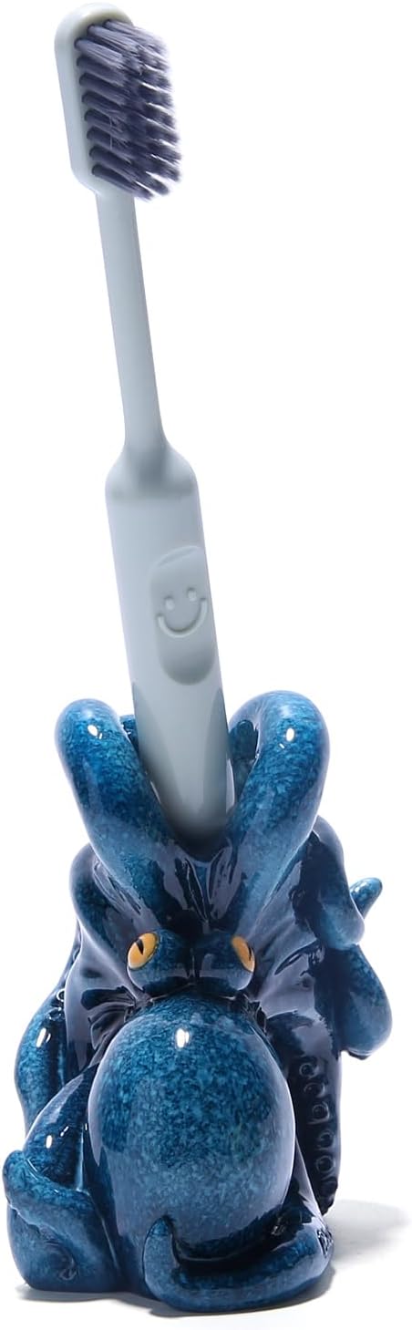 Hodao Blue Octopus Toothbrush Holder