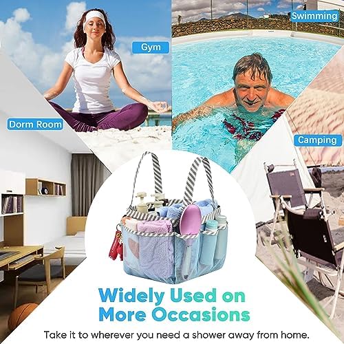 Haundry Mesh Shower Caddy Tote with 8 Pockets