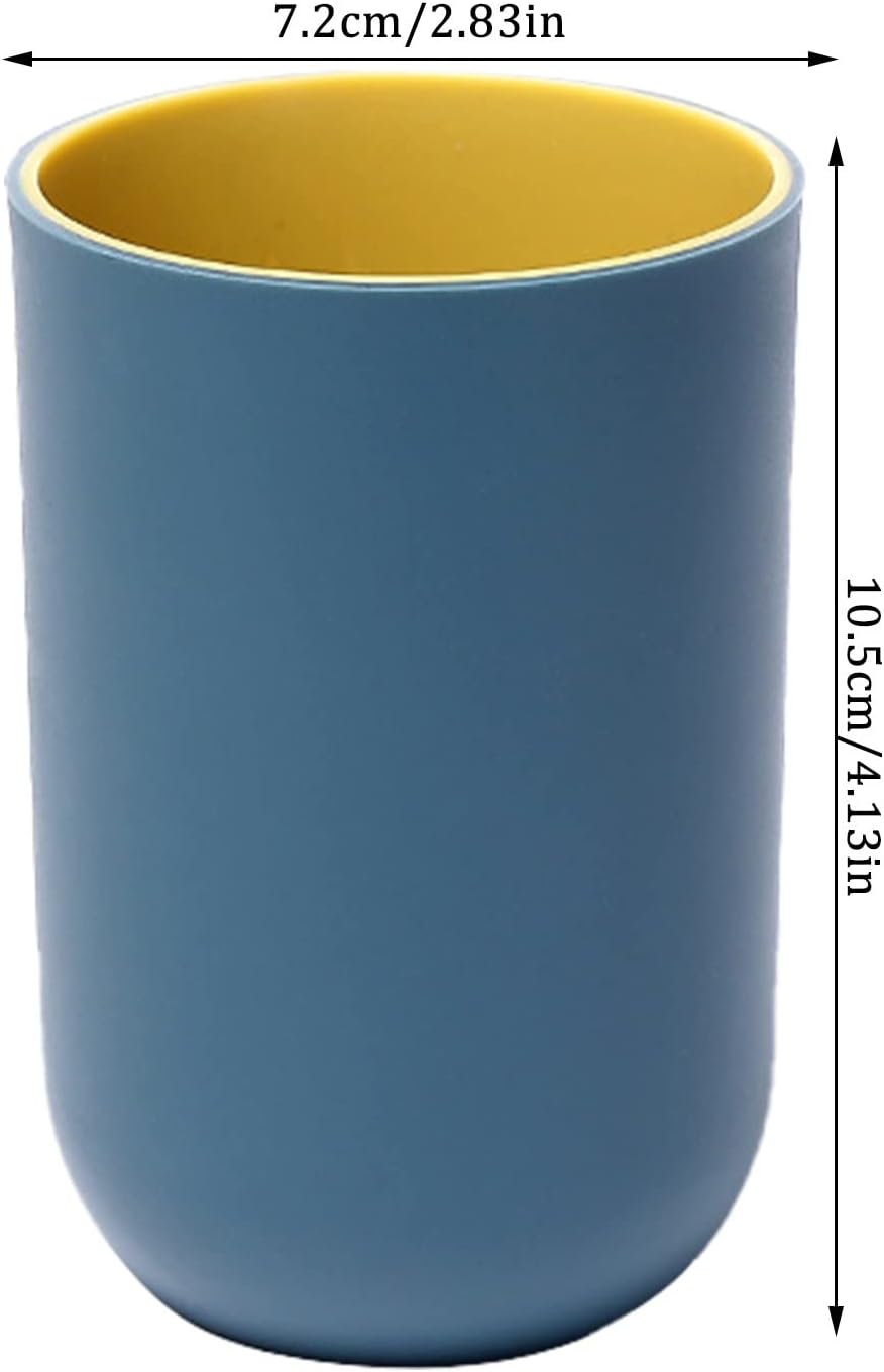 BILIKEYU Reusable Plastic Toothbrush Cup