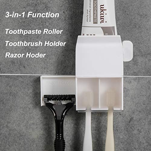 XYKEEY 3-in-1 Toothbrush Holder Set for KidsNeat Time-Saving