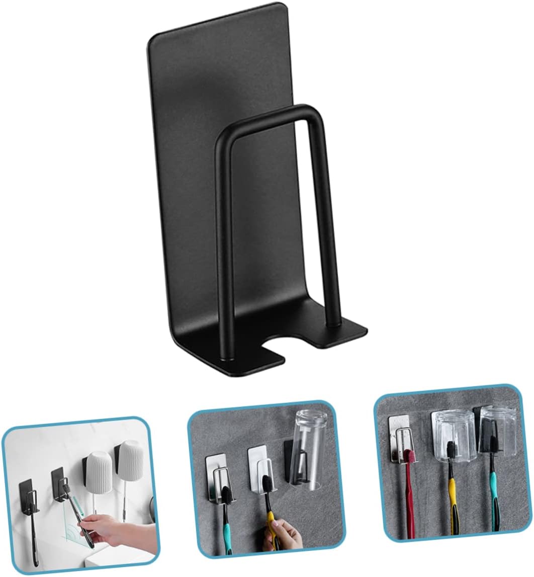 PrettyZoom 2-Piece Wall Mount Toothbrush Holders Stainless Steel Easy Install