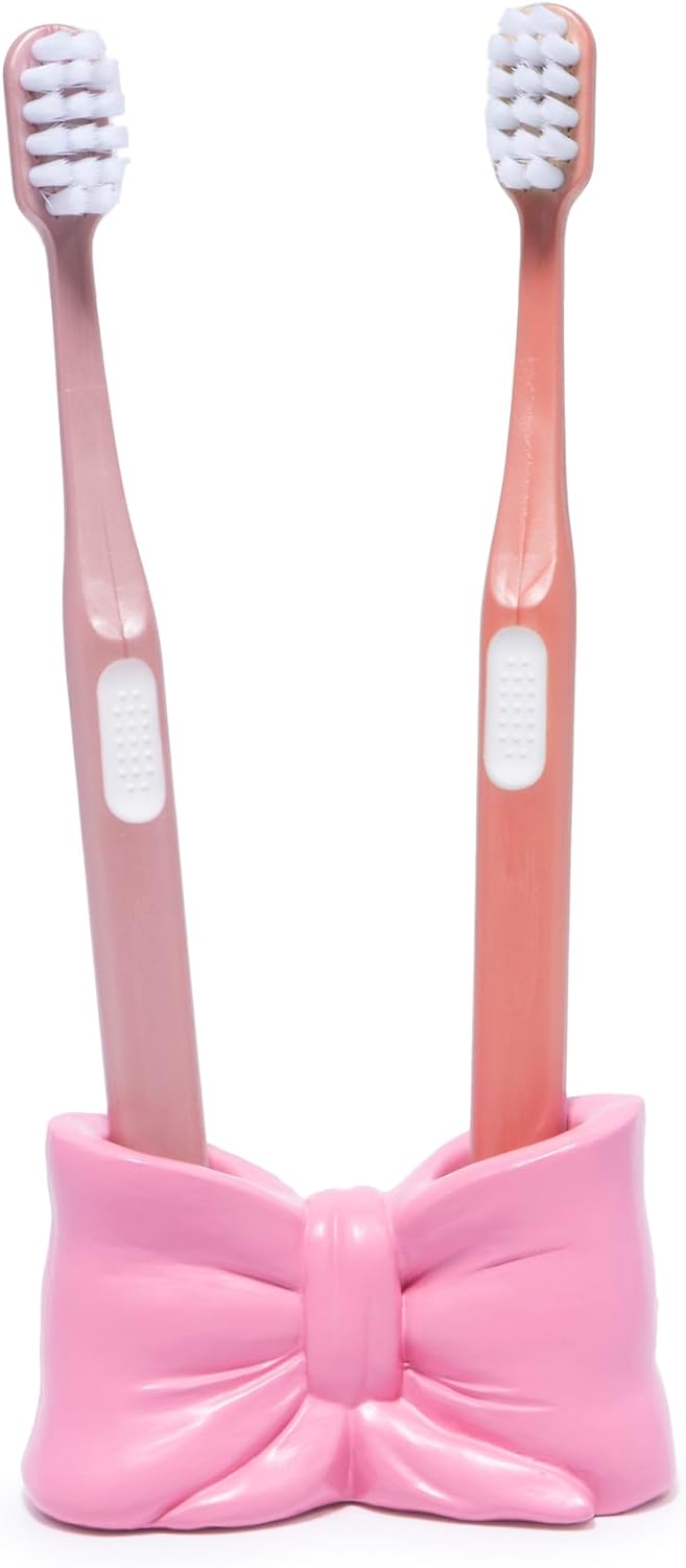 Cute Bowtie Holder Multifunctional Nightstand Organizer for Toothbrushes Pens