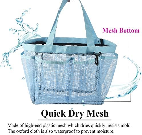 Haundry Mesh Shower Caddy Tote with 8 Pockets 1