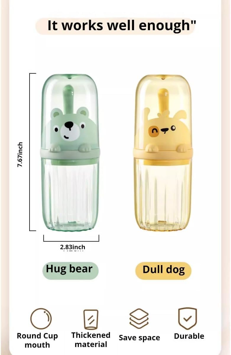 Perfect for Kids Compact Fun Travel Toothbrush Holder