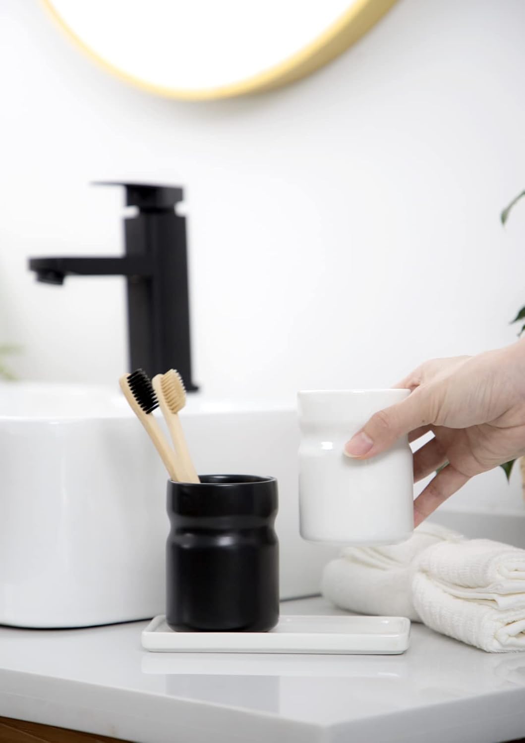 Nucookery Kids 275 Ceramic Toothbrush Holder White