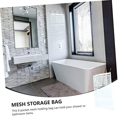 Unomor Toiletries Hanging Mesh Bag with 6 Pockets
