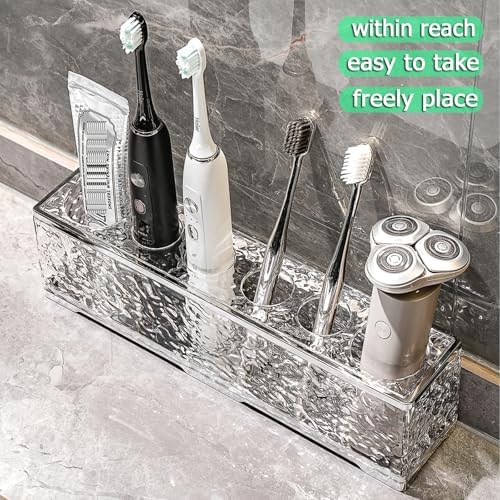 6-Slot Water Ripple Toothbrush Holder
