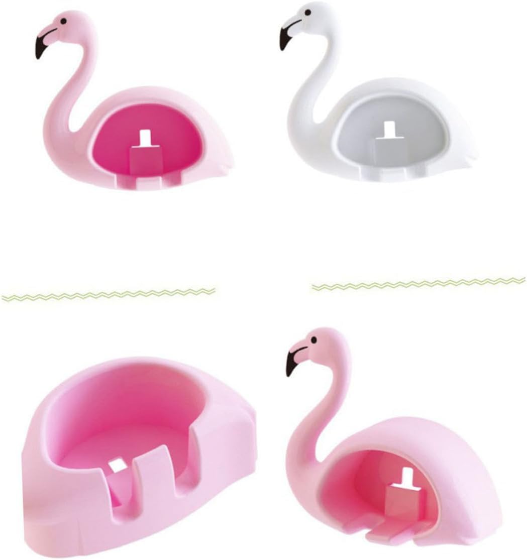 Garneck Wall Toothbrush Holder Flamingo Design