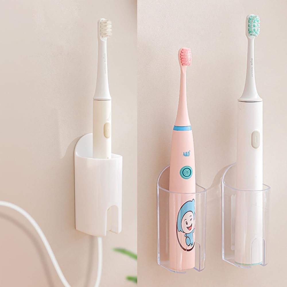 Sturdy Rechargeable Electric Toothbrush Holder Wall Mounted With Universal Fit