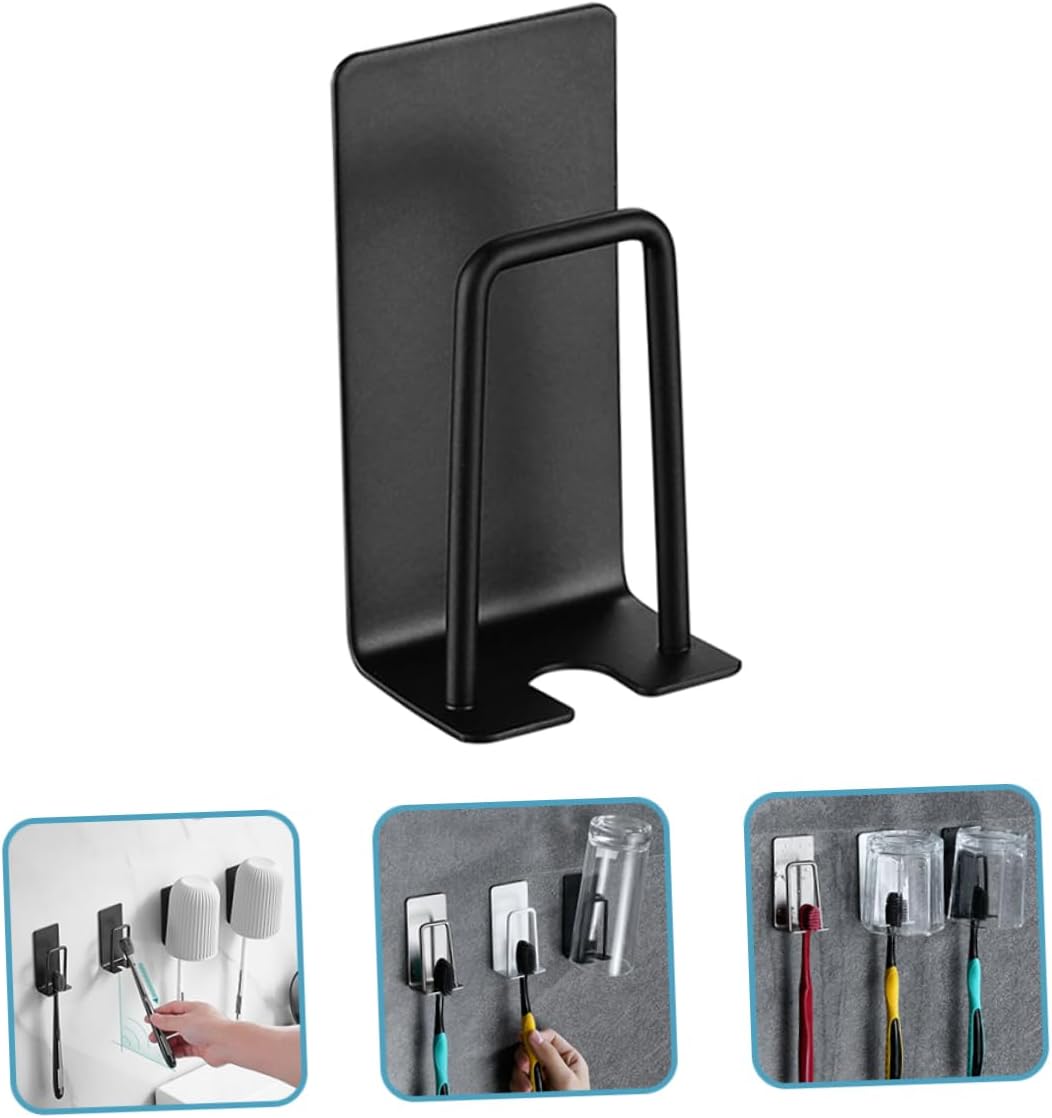 Sturdy Stainless Steel Toothbrush Holders Wall-Mounted Organizer Set for Bathroom