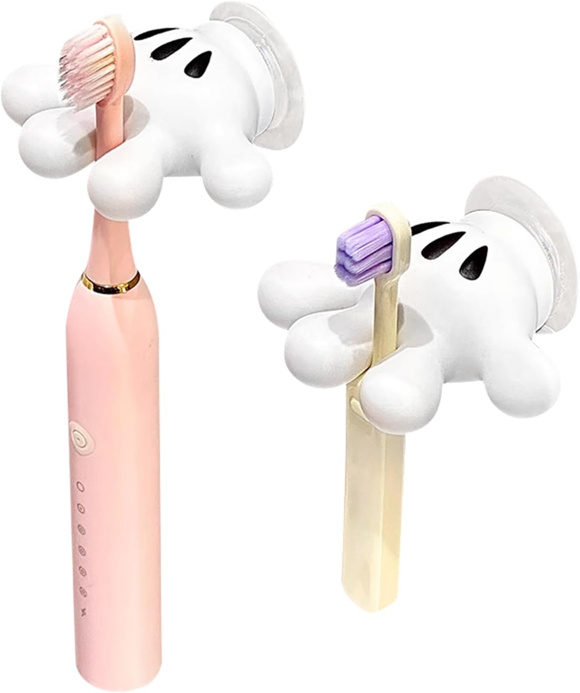 Perfect 2-Piece Toothbrush Holder with Unique Design