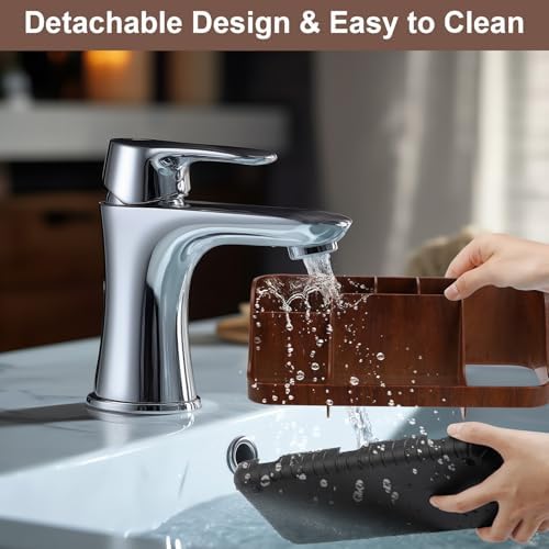 GFWARE Wood Toothbrush Holder with 7 Slots Organizer