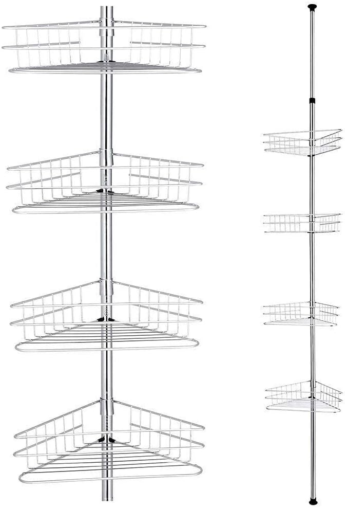 Low-Cost Drama4-Level Bathroom Shelving Rustproof Showers Corner Organizer