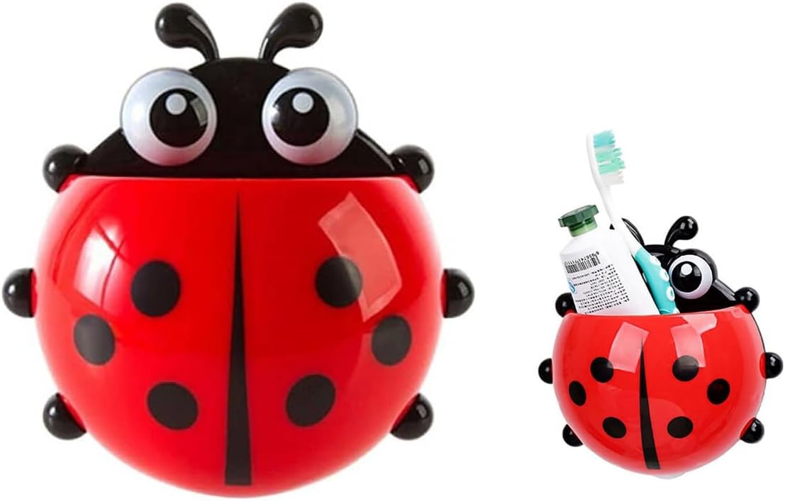 Ladybug Toothbrush Holder Fun Suction Design